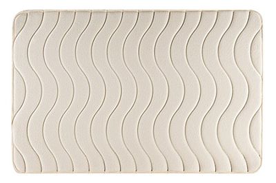 Eurofirany Badmat Wave, 60x90, romig, stof, 90 x 60 x 3 cm