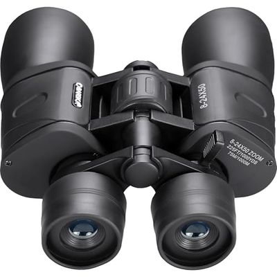 BARSKA Gladiator 8-24X50 Zoom Binoculars (Ruby Lens) Black