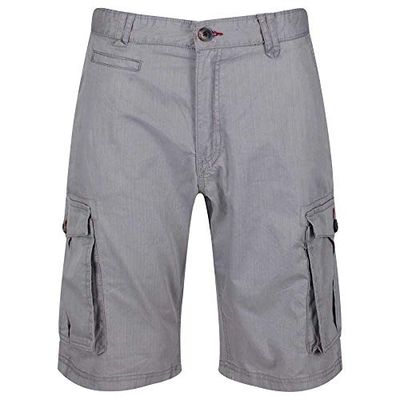 Regatta Herr Shorebay vintage Coolweave bomull många fickor cargoshorts