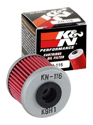 K&N KN-116 Filtro de óleo de filtro Powersport Cartridge