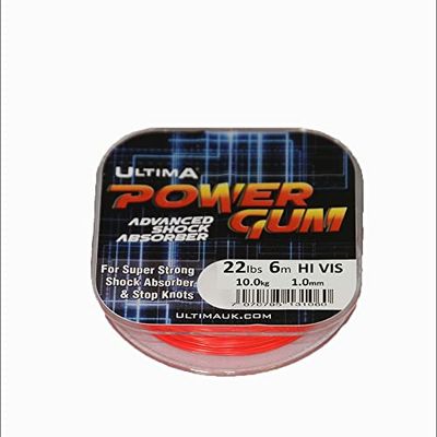 Ultima High Power Gum Unisex-Adult, Rouge, 1.00mm-22lb/10kg