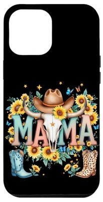 Mama Western Design Boots, Hat and Sunflowers Case for iPhone 12 Pro Max