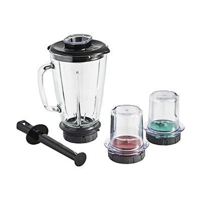 Moulinex - Juego de 3 accesorios para robots pasteleros Coach e I Coach Touch, Blender + Mini picadora + Trituradora, Maletín de almacenamiento, Mix & Drink Box XF650012