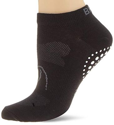 BRBL Mixte Brbl Chaussette avec grip respirant Compression l g re pour Piltes, Noir, S EU