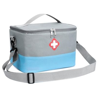 Romon Trousse de Secours Vide, Étanche Sac de Médecine Portable, Trousse de Médecine Sac d'urgence de Grande Capacité, Sac de Rangement de Médicaments pour Maison, Bureau, Voyages