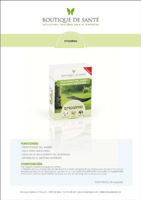 Boutique de sante Tricalma 30cap. 1 Unidad 250 g