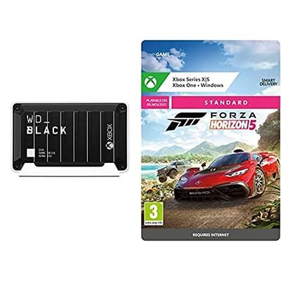WD_BLACK D30 1TB Game Drive SSD for Xbox + Forza Horizon 5: Standard | Xbox & Windows 10 - Download Code