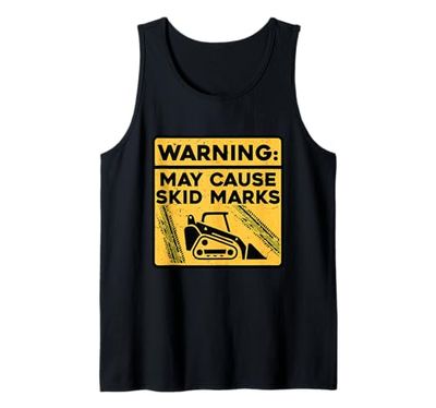 Operador De Minicargadora May Cause Skid Marks Camiseta sin Mangas