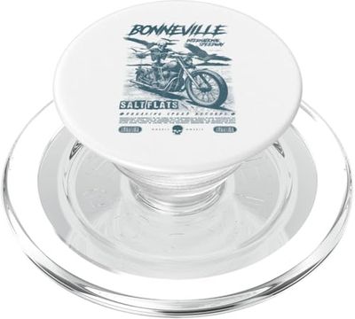 Bonneville Salt Flats Motorcycle Racing Vintage Biker PopSockets PopGrip para MagSafe