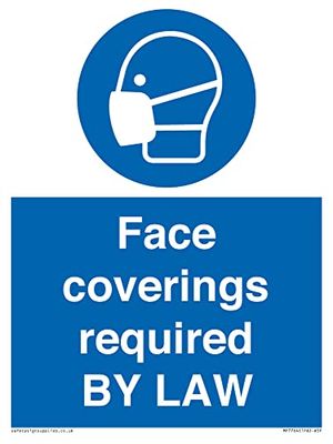 Panneau de couverture du visage obligatoire par la loi - 150 x 200 mm - A5P