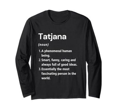 Tatjana Definizione del nome Dizionario divertente Maglia a Manica