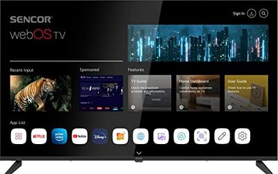 SENCOR Smart TV 4K 50 Pollici - Televisore 127cm 4K UHD HDR Qualità Cinema, Dolby Digital Plus, ThinQ AI e assistente vocale Google/Alexa, APP, Magic Remote, Netflix, Disney+ e molto altro ancora...