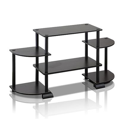 Furinno Turn-N-Tube Roundedecorner TV centro de entretenimento, expresso / preto