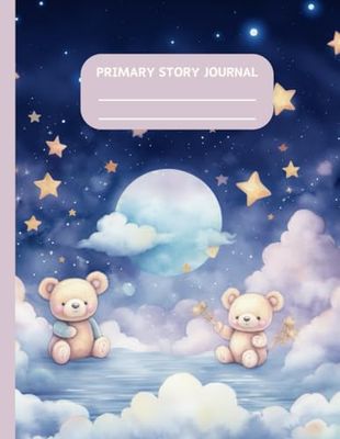 Primary Composition Notebooks : Cute Bear Kids Handwriting & Drawing Story Journal