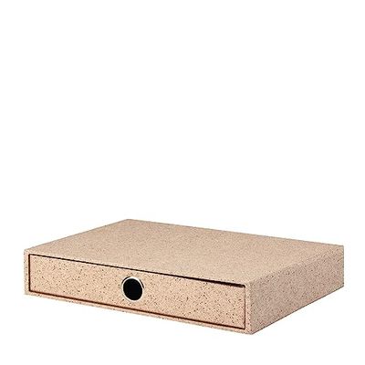 Rössler SOHO - Scatola per cassetti in carta, organizer da ufficio, per cassetti, accessori e forniture per ufficio, 34 x 25 x 7 cm, 1 pezzo, colore: Marrone