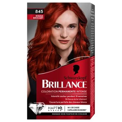 Schwarzkopf Brillance, colorazione permanente, rosso raso 845, (lingua italiana non garantita)