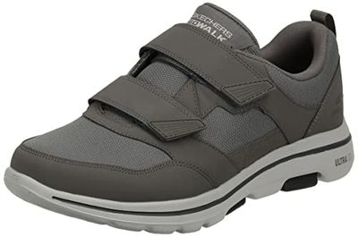 Skechers Go Walk 5 Wistful Chaussures de Tennis pour Homme, Kaki, 42.5 EU