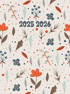 2025-2026: Monatsplaner, ein Monat auf zwei Seiten, jede Jahr hat einen Kalender, wichtige Daten und Platz für Notizen für jeden Monat im A4-Format, deutsche Ausgabe.