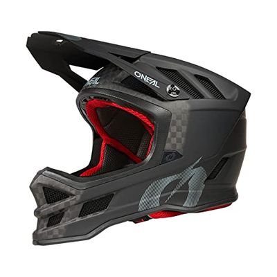 O'NEAL | Mountainbike-helm | MTB Downhill | Dri-Lex® binnenvoering, IPX® schokabsorptietechnologie, lichte koolstofvezelschaal | Blade Carbon IPX® helm V.22 | volwassenen | zwart carbon | maat L