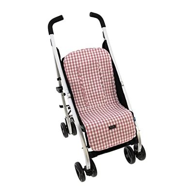 Universal sommarväska för lätt promenad stol Rosy Fontäner-madrass för lätt andningsstol-kompatibel med Maclaren, Bugaboo Bee, Cibex, etc. 0-pulverrosa