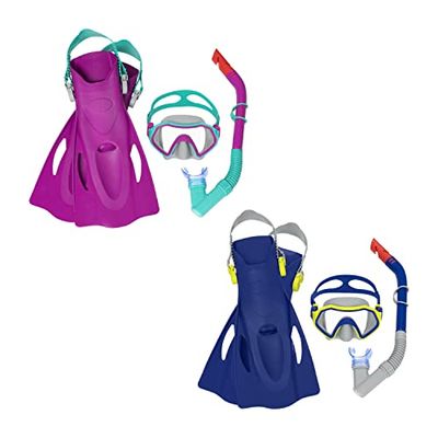 Duikbril met Snorkel en Zwemvliezen Bestway 37-41 Blauw (1 Stuks)