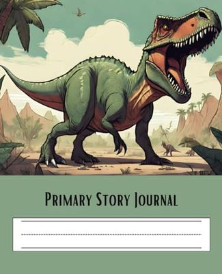 Dinosaur Primary Story Journal: Write and Draw Notebook for Kindergarten