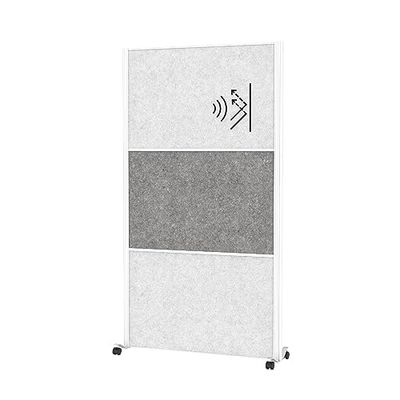 Maul Skiljevägg Akustisk Maulconnecto 180 x 100 cm, Rumsavdelare För Kontor Och Skrivbord, Fristående Rumsavskiljare Med Hjul, Perfekt Som insynsskydd Och Ljudisolering, Allergivänlig Fleece