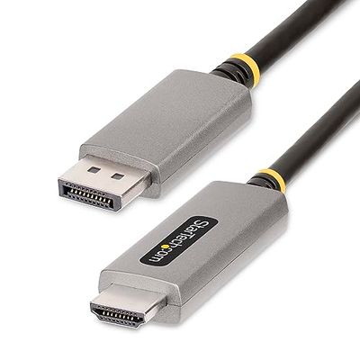 StarTech.com 2m DisplayPort naar HDMI Adapter Kabel, 8K 60Hz, 4K 144Hz, HDR10, Actieve DP 1.4 naar HDMI 2.1 Video Converter, DisplayPort Desktop naar HDMI Monitor Dongle, M/M (133DISPLAYPORTHDMI21)