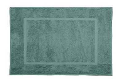Lovely Casa - Tapis de Bain - Taille 45x70 cm - 100% Coton - Couleur Eucalyptus - Modèle Lola - Linge pour la Maison - Doux et Confortable - Idéal pour la Salle de Bain