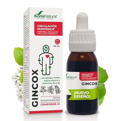 Soria Natural Composor 41 - Ginkgo Complex - Soporte de Memoria y Concentración, Activa la Circulación - Propiedades Antioxidantes - Ginkgo Biloba - Suplemento Cerebral Natural - Botella de 50ml