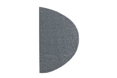 Hanse Home Soft & Clean - Felpudo semicircular para Interior y Exterior, 75 x 50 cm, Lavable y Resistente a la Intemperie, Antideslizante, para Entrada y Exterior, Color Gris