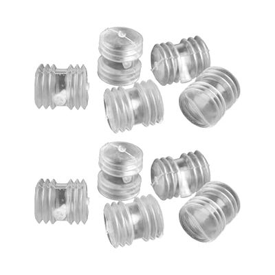 cyclingcolors 10x Squeaker Airbag Repuesto Inserción Sonido Ruido Juguete Plástico Transparente Mascotas, Ø24x28mm
