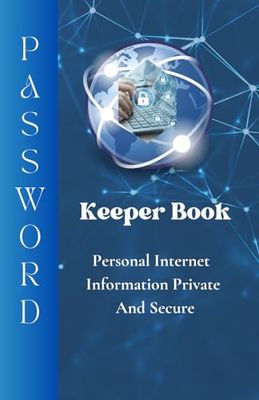 Password Journal Book- Internet Address & Password Organizer – Password Keeper Notebook for Computer & Website - Password Organizer for Home or Office Desk Use