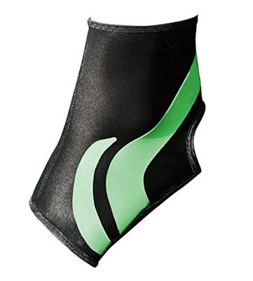 Ultralichte enkelondersteuning Plus, enkelbandage met powerband stabilisator tape - groene tape - rechtervoet