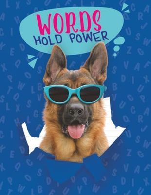 Colorful school notebook with a dog theme – perfect for kids, teens, and dog lovers!