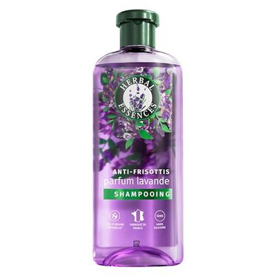 Herbal Essences Anti-Frisottis Shampoing Parfum Lavande 250ml Nettoie, Nourrit Et Lisse Les Cheveux Frisés, Ingrédients d'Origine Naturelle, Sans Silicone, Végan Et Non Testé sur les Animaux