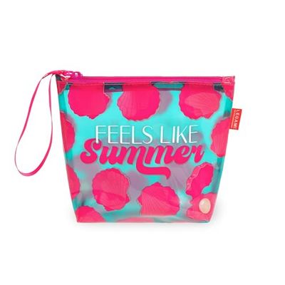 LEGAMI Damväska Pochette Mare strandväska, Turkos, Medium
