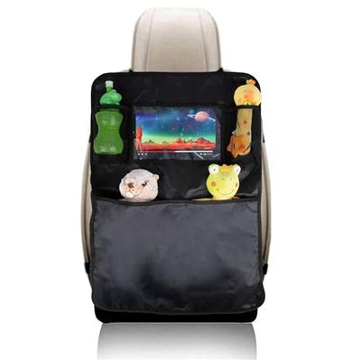 All Ride Autostoel Organizer - 70 x 45 CM - Meerdere Opbergvakken - Opbergvak voor Telefoon/Tablet - Makkelijk te Bevestigen - Zwart