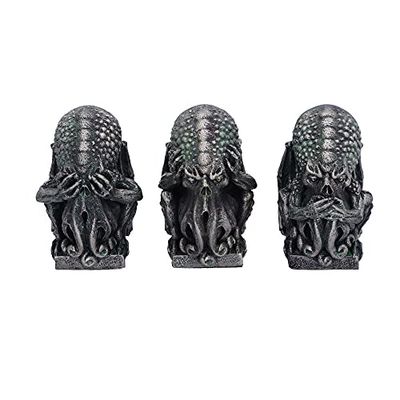 Nemesis Now Drie Wijze Cthulhu, Zilver, 7.6cm
