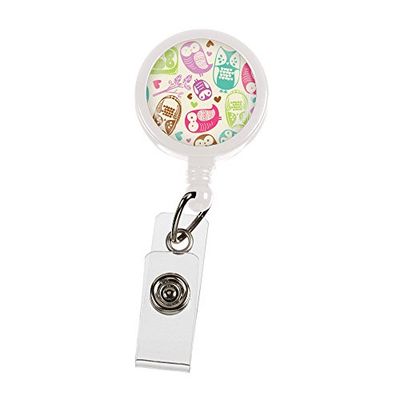 NCD Medical Retracteze Porte-Carte d'Identité Owls Cream