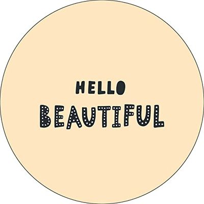 Bonateks, Round Digital Printed Mouse Pad, Non-Slip Base, for Office and Home, Diameter:22cm