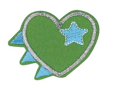 HKM 10236344 patches, stof, groen, één maat