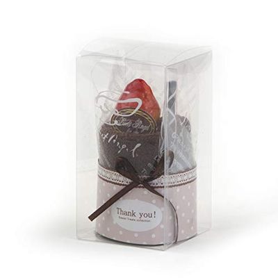 Mopec A1046 - Toalla con forma de pastel de chocolate, 1 unidad