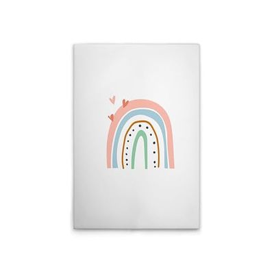 A.S. Création DD132583 Tableau mural pour chambre d'enfant, motif arc-en-ciel, blanc, multicolore, 60 x 90 cm