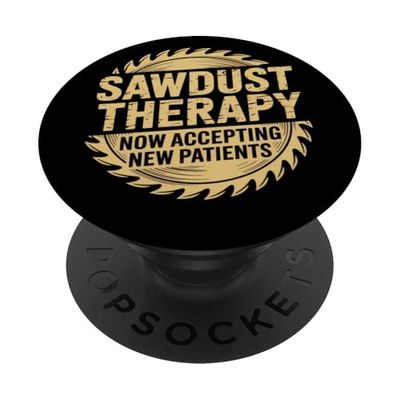 Terapia de aserrín Chistes divertidos de carpintería Carpintería PopSockets PopGrip Adhesivo
