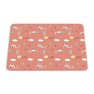 Bonamaison, Tapis de Souris Rectangle Imprimé Numériquement, Fond Antidérapant, pour Bureau et Maison, Taille: 22x18cm