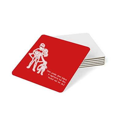 Feel Good Art Taza de cerámica en diseño moderno tipográfico e ilustrativo (rojo)