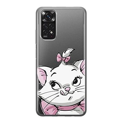Ert Group custodia per cellulare per Xiaomi REDMI NOTE 11S 4G / REDMI NOTE 11 4G originale e con licenza ufficiale Disney, modello Marie 001, parzialmente trasparente