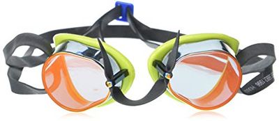 TYR Rockets 2.0 óculos de natação espelho unissexo, amarelo fluorescente vermelho