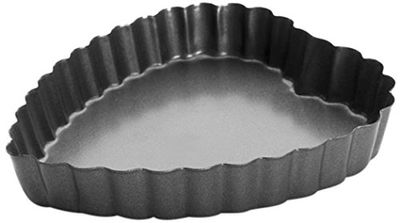 Ibili 828110 Moka Moule à Tarte Dentelé Cœur 10 cm